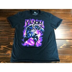 Marvel T-Shirt Men's Size Large (42-44) Black Marvel Heroes Characters Venom Tee